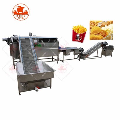 German Technology Low Cost French Fries Potato Chips Machine Production Line