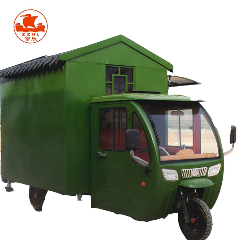 Wheelbarrow 3 Wheel Quadricycle Pizza Burger Food Truck Equipment For Sale