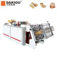 Dakiou HBJ-D800 Chinese Noodle Box Hot Dog Box Food Automatic Carton Erecting Box Making Machine Prices